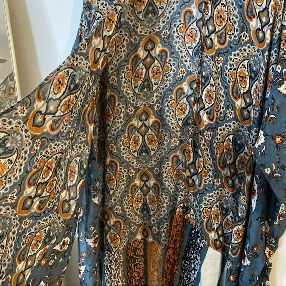 Macchia Di Ruggine Bohemian Paisley Kimono NWOT - Picture 6 of 6